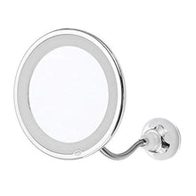 BD.Y Specchi per Trucco Specchio 10X LED Specchio Pieghevole Rotante a 360 Gradi 10X Specchio Pieghevole