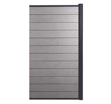 Mendler Pannello supplementare frangivento Stretto Privacy Sarthe WPC Alluminio Premium 95cm Grigio