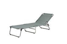 fiam Lettino Prendisole Amigo Alluminio, Texfil Color Sage Green