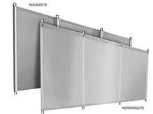 ! Protezione antivento da campeggio in telone di qualità per camion (telone per camion), stabile, con linguette e occhielli (1,2 m x 7 m, grigio RAL7004)
