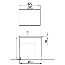 Salgar Arenys Set Mobile da Bagno, Truciolato, Bianco Lucido, Extra Grande