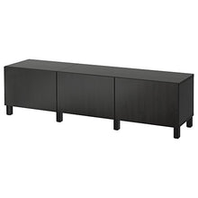BESTÅ combinazione di cassetti 180x40x48 cm Lappviken nero-marrone