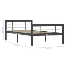 SKM Giroletto Grigio e Bianco in Metallo 100x200 cm
