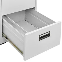 vidaXL Schedario con 3 Cassetti Acciaio Grigio Archivio Classificatore Ufficio