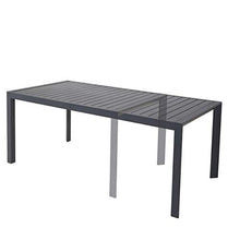 Chicreat Tavolo allungabile in alluminio, da esterni, 180 x 90 x 71,5 cm