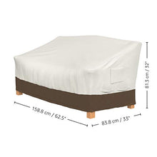 Keter Cassapanca Eden Bench Marrone con Seduta Beige 265 Lt in Resina Cm 140X60X84 H & Amazon Basics Telo di copertura sagomato per panca a 3 posti