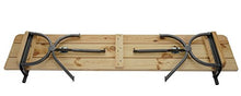 Mendler Set 2X panche Linz per Feste in Giardino terrazza Legno Chiaro Laccato 180cm