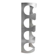 Henan - Supporto da parete in acciaio INOX, per 3/4 bottiglie