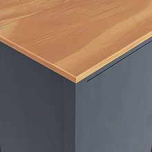 FAMIROSA Armadio a 3 Ante Hill Range Grigio 127x50x170cm Massello Pino