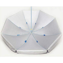 LDJ Ombrellone da Giardino 2.4m, con Protezione UV, Telo Molto Resistente Antivento, Poliestere Impermeabile Regolabile E Portatile Parasole, per Mare, Giardino, Balcone