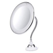 ADSE Specchio per Trucco Specchio cosmetico da appoggio LED Specchio cosmetico ingranditore 10X con Ventosa Senza Specchio Batteria