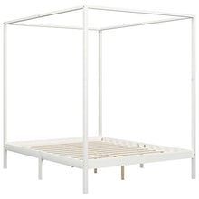 FAMIROSA Giroletto con Baldacchino 2 Cassetti Bianco in Pino 180x200 cm