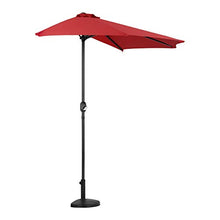 Uniprodo Mezza Base per Ombrellone Sostegno per Ombrellone Uni_Base_H01 (Plastica, Calcestruzzo, Nero, Mezzaluna)