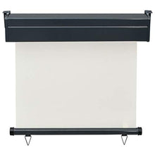 vidaXL Tenda da sole laterale per balcone, 80 × 250 cm, bianco crema