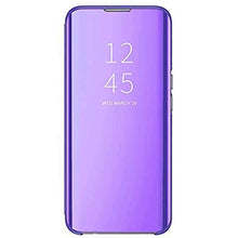Nadoli Custodia per Samsung Galaxy M31S,Chiaro Specchio Stand Protezione Libro Portafoglio Cover Custodia in Pelle Difficile PC Copertura,Viola
