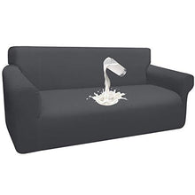 Granbest Copridivano Spessa Copridivano Elasticizzato Impermeabile Copripoltrona Divano Protector Mobili Coperture Tessuto Jaquard Lavabile(3 Posto,Grigio)