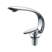 SXJ Rubinetto per Lavandino del Bagno Cromato, Rubinetto per Lavabo A Vaso Singolo Monoforo, Rubinetto per Lavabo