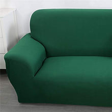 Odot Copridivano Elastico, Copridivano Salotto Protettore Imbottito Sofa Antiscivolo Ideale per Poltrone Mobili Copridivano (2 posti: 145-190cm,Verde Scuro)