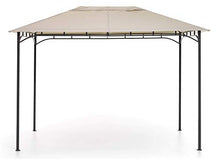 Gazebo da Giardino 3x4m in Ferro e Poliestere Rodi Beige