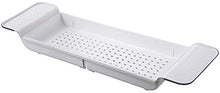 HOMERACK Porta Bottiglie Vino Vasca da Bagno Caddy BathTray Rack Dish Drainer Holder for Pad Book Phone Wine Candle Accessori Bagno Storage Drying Compatto Estendibile Side Antiruggine Impermeabile