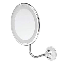 Specchio per Il TruccoSpecchio per Trucco A LED Flessibile con Ingrandimento 10X Specchi Rotanti Ad Aspirazione Eccellente A 360 °Specchio per Il Trucco Grande