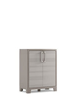 Keter Armadio Basso Gulliver Xl con 2 Ripiani Regolabili, Beige, 80 x 44 x 100 cm