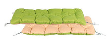 Meerweh - Cuscino imbottito per panca a 3 posti, circa 150 x 50 x 10 cm, verde/beige