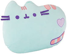 Pusheen Verde Menta Cuscino, Poliestere, Grey, 9 x 35 x 27 cm