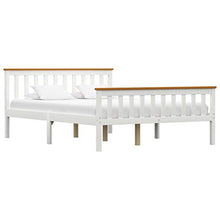 FAMIROSA Giroletto con 2 Cassetti Bianco in Massello di Pino 140x200 cm-0435