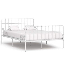 SKM Giroletto con Doghe Bianco in Metallo 140x200 cm (23.6kg)