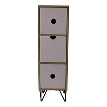 HoitoDeals - 1 pezzo con 3 cassetti e gambe in filo metallico, decorazione per la casa