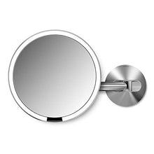 simplehuman, ST3003, 20 cm, specchio da muro con sensore cablato, acciaio inox spazzolato