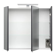 Posseik 5422 84 Mobiletto a Specchio da Bagno Santana, Antracite