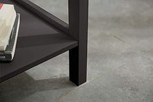 Etnicart - Comodino legno MDF wenge tavolino da caffè divano salotto caffè 46x35xH60cm