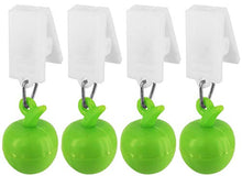 My-goodbuy24 - Fermatovaglia con clip, set da 8 pezzi, motivo: mela, in plastica