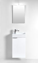 Homexperts GIZO Set per la Vasca degli Ospiti, Materiale a Base di Legno, Bianco Lucido, 41 x 25 x 128 cm