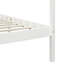SKM Giroletto con Baldacchino 2 Cassetti Bianco in Pino 90x200 cm