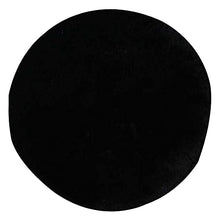 XHNXHN - Materassino rotondo in peluche, per bambini, studenti, ufficio, colore: Nero