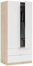 CAPALDO KIT ARMADIO 2A+2C CM.80X52X180H ROVERE/BIANCO