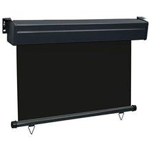 vidaXL - Tenda da sole laterale per balcone, 100 × 250 cm, colore: Nero