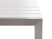 Beliani Arredamento da Giardino Set di Tavolo e Panchine in Legno e Alluminio da Esterno Bianco Nardo