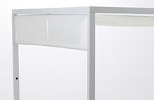 Letto a balinese Rattan in alluminio, colore: bianco