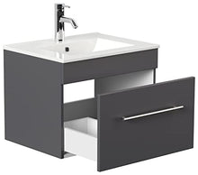 Set mobili bagno 60cm Dotazione Premium incl. Luce a LED, antracite