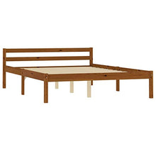 SKM Giroletto con 2 Cassetti Marrone Miele Legno di Pino 120x200 cm (28.23kg)