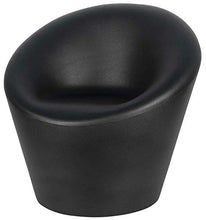vanossi Poltrona da Giardino 88x80x85cm in Polietilene Happy Nera