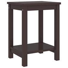 vidaXL Comodini 2 pz Marrone Scuro 35x30x47 cm Pino Massello
