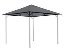 QUICK STAR Tetto di ricambio per gazebo da giardino, 250 g, 3 x 3 m, grigio RAL 7012, rivestimento di ricambio