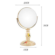 Faus Koco. Specchio Trucco Vintage, Specchio 360 °;Supporto Girevole, Ingrandimento 1X E 3X, Specchio Cosmetico Rotante Doppio Laterale Doppio Rotante