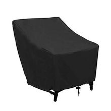 HoneybeeLY - Coprisedia impilabile, impermeabile, antivento, anti-UV, resistente, antistrappo, in tessuto Oxford reclinabile, 70 x 79 x 120 / 70 cm, colore: Nero