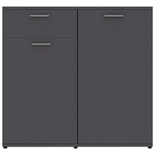 vidaXL Credenza Grigio 80x36x75 cm Truciolare